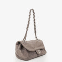 Chanel Taupe/Grey Nubuck Ultimate Stitch Accordion Flap Bag