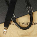 Louis Vuitton Lozan Black Taiga Leather Briefcase Bag