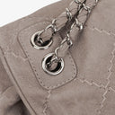 Chanel Taupe/Grey Nubuck Ultimate Stitch Accordion Flap Bag
