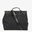 Hermes Herbag Noir Canvas Vache Hunter MM 2 In 1 Bag