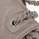 Chanel Taupe/Grey Nubuck Ultimate Stitch Accordion Flap Bag