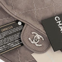 Chanel Taupe/Grey Nubuck Ultimate Stitch Accordion Flap Bag