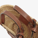 Celine Classic Panier Triomphe Neutral/Brown Raffia Basket Bag