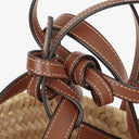 Celine Classic Panier Triomphe Neutral/Brown Raffia Basket Bag