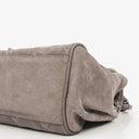 Chanel Taupe/Grey Nubuck Ultimate Stitch Accordion Flap Bag