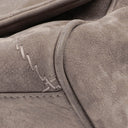 Chanel Taupe/Grey Nubuck Ultimate Stitch Accordion Flap Bag