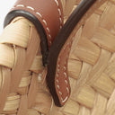 Celine Classic Panier Triomphe Neutral/Brown Raffia Basket Bag