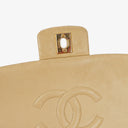 Chanel Classic Single Flap Bag Neutral Beige Quilted Lambskin 24K Gold-Plated Hardware