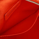 Chanel Red Nylon Round Travel Pouch