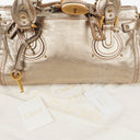 Chloe Paddington Bronze Metallic Leather Bag