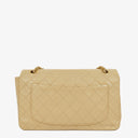 Chanel Classic Single Flap Bag Neutral Beige Quilted Lambskin 24K Gold-Plated Hardware