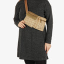 Gucci GG Beige/Metalic Monogram Canvas Belt Bag