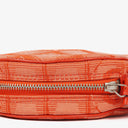 Chanel Red Nylon Round Travel Pouch