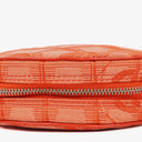 Chanel Red Nylon Round Travel Pouch
