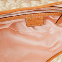 Christian Dior Tan Coated Romantique Trotter Monogram Bag