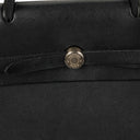 Hermes Herbag Noir Canvas Vache Hunter MM 2 In 1 Bag