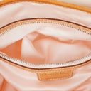 Christian Dior Tan Coated Romantique Trotter Monogram Bag