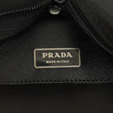 Prada Black Saffiano-Trimmed Tessuto Garment Bag