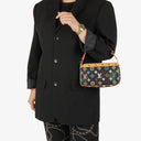 Louis Vuitton Takashi Murakami Pochette Accessoire Multicolor Clutch Handbag