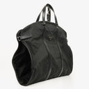 Prada Black Saffiano-Trimmed Tessuto Garment Bag
