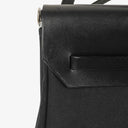 Hermes Herbag Noir Canvas Vache Hunter MM 2 In 1 Bag