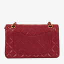 Chanel Small Classic Double Flap Bag Red Quilted Lambskin With 24K Gold-Plated Hardware