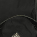 Prada Black Saffiano-Trimmed Tessuto Garment Bag