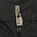 Prada Black Saffiano-Trimmed Tessuto Garment Bag