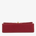 Chanel Small Classic Double Flap Bag Red Quilted Lambskin With 24K Gold-Plated Hardware