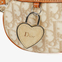 Christian Dior Tan Coated Romantique Trotter Monogram Bag