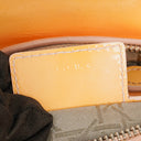 Christian Dior Medium Light Yellow Lady Dior Cannage Quilted Patent Leather Bag