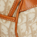 Christian Dior Tan Coated Romantique Trotter Monogram Bag