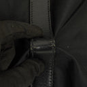 Prada Black Saffiano-Trimmed Tessuto Garment Bag