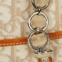 Christian Dior Tan Coated Romantique Trotter Monogram Bag