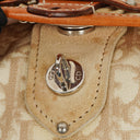 Christian Dior Tan Coated Romantique Trotter Monogram Bag