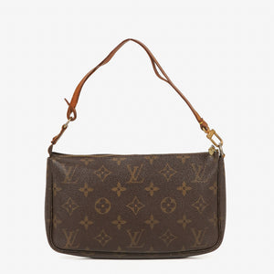Louis Vuitton Pochette Accessoires Monogram Canvas Clutch Handbag