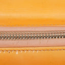 Christian Dior Medium Light Yellow Lady Dior Cannage Quilted Patent Leather Bag