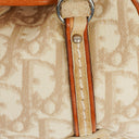 Christian Dior Tan Coated Romantique Trotter Monogram Bag