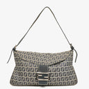 Fendi Zuccino Navy/Grey Handbag