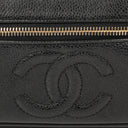 Chanel Black Caviar Leather Vanity Case