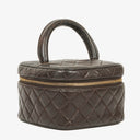 Chanel Brown Leather Vanity Case