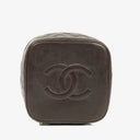 Chanel Brown Leather Vanity Case