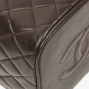 Chanel Brown Leather Vanity Case