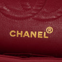 Chanel Small Classic Double Flap Bag Red Quilted Lambskin With 24K Gold-Plated Hardware
