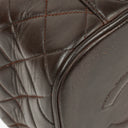 Chanel Brown Leather Vanity Case