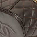 Chanel Brown Leather Vanity Case