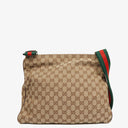 Gucci Sherry Line GG Canvas Double Pocket Messenger Bag