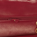 Chanel Small Classic Double Flap Bag Red Quilted Lambskin With 24K Gold-Plated Hardware