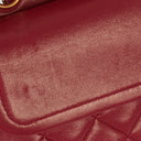 Chanel Small Classic Double Flap Bag Red Quilted Lambskin With 24K Gold-Plated Hardware
