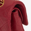 Chanel Small Classic Double Flap Bag Red Quilted Lambskin With 24K Gold-Plated Hardware
